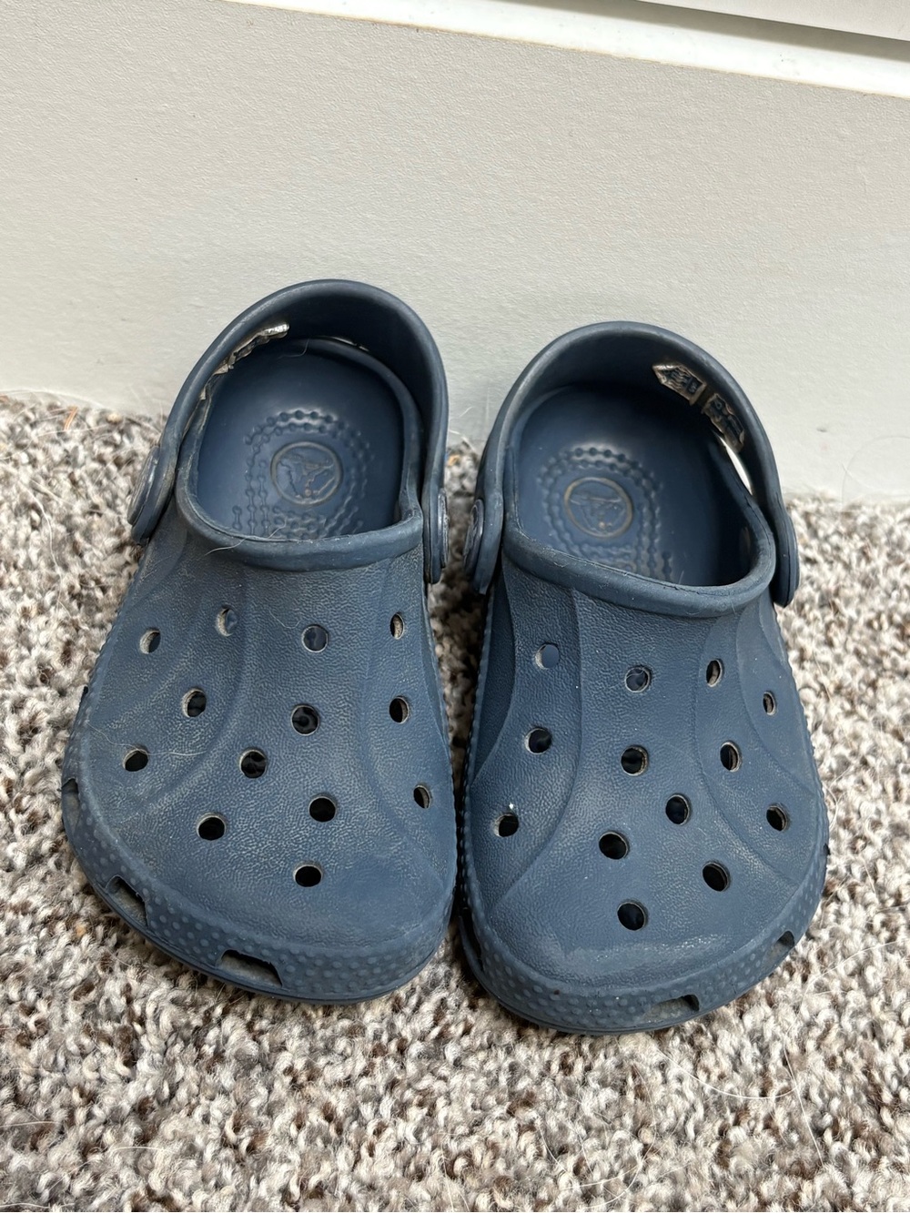 CROCS Waterproof Slip On Toddler Navy Blue Classic Clog Size 4.5c